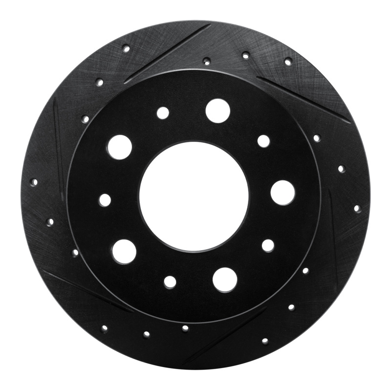 Ram Promaster 2500 Brake Rotor (1) - Rear Left - R1 Concepts - Drilled & Slotted - Black - `14-`21